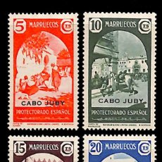 Sellos: CABO JUBY, 1939 EDIFIL Nº 112 / 115 (*), HABILITADOS ”CABO JUBY”,. Lote 364423496