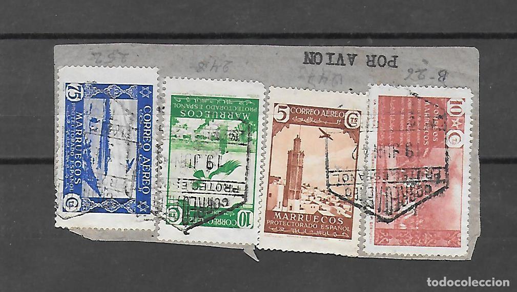 Timbres: FRAGMENTO CIRCULADO POR CORREO AEREO EN 1942