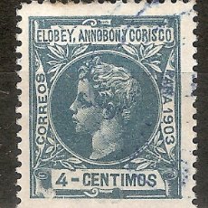 Francobolli: ELOBEY, ANNOBON Y CORISCO 1903 EDIFIL 6º USADO