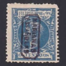 Selos: MARIANAS, ISLAS, 1899 EDIFIL Nº 4 /*/, 6 CT. AZUL. Lote 375223319