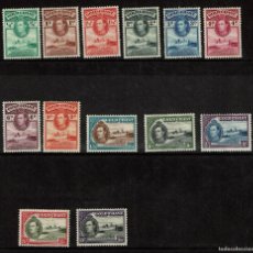 Sellos: SERIE DE SELLOS DE GHANA 1938-43 GOLD COAST, STANLEY GIBBONS N. 120-32, JORGE VI, MNH