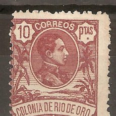 Sellos: 1909 RIO DE ORO EDIFIL 53* CON FIJASELLOS VALOR CLAVE