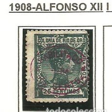 Francobolli: RIO DE ORO 1908 - EDIFIL NRO. 38 - CHARNELA- VER FOTO