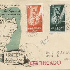 Sellos: EXCOLONIAS ESPAÑOLAS GUINEA SOBRE 1º DÍA EMISIÓN 1950 NL008. Lote 400975394