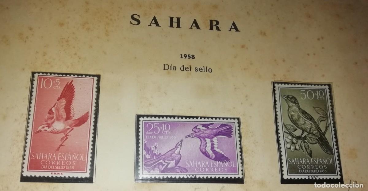Timbres: Dia del sello sahara nuevos sin fijasellos serie completa