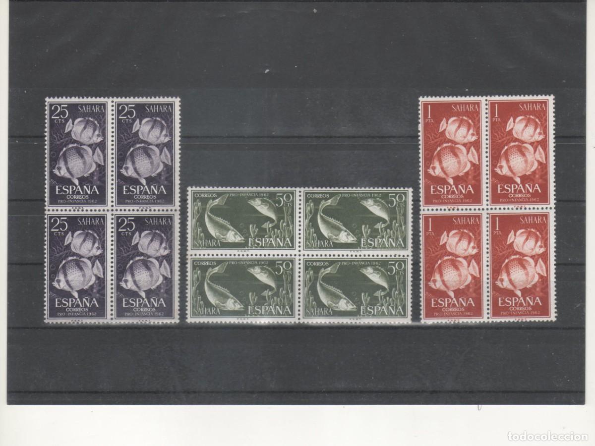 Timbres: SAHARA- 209/211 Pro Infancia Bloque de Cuatro sellos nuevos (seg&uacute;n foto)