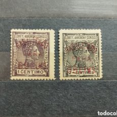 Sellos: ESPAÑA. 1908/1909. ALFONSO XIII. ELOBEY, ANNOBON Y CORISCO. EDIFIL 50A Y 50B. NUEVOS *