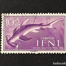 Sellos: IFNI, DÍA DEL SELLO COLONIAL, 1954, EDIFIL 119, USADO