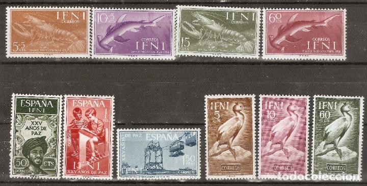 Timbres: IFNI LOTE DE 3 SERIES COMPLETAS NUEVAS SIN FIJASELLLOS