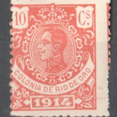 Sellos: ESPAÑA, PROTECTORADO RIO DE ORO, 10C, 1914 81N* NUEVO CON CHARNELA