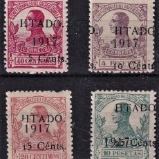 Sellos: OFERTA GUINEA ESPAÑOLA AÑO 1918 EDIFIL 124/127 EN NUEVO SIN FIJASELLO VALOR DE CATALOGO 440€