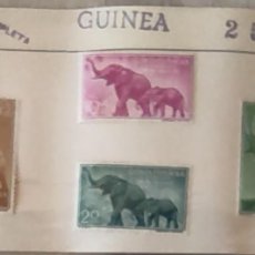 Sellos: 4 SELLOS DE GUINEA ESPAÑOLA DIA DEL SELLO 1957 COMPLETA NUEVOS Y PRECINTADOS
