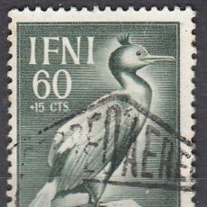 Sellos: IFNI 1952 - EDIFIL Nº 85 º USADO - DÍA DEL SELLO. FAUNA AVES. 60 C. + 15 C.