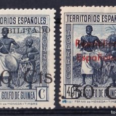 Sellos: GUINEA, 1940 EDIFIL Nº 252, 253, /*/