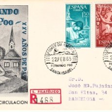 Sellos: FERNANDO POO ESPAÑA SPD 1965