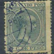 Sellos: ELOBEY - SELLO DE FERNANDO POO MATASELLADO EN ELOBEY EN 1898