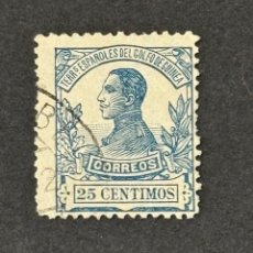 Sellos: GUINEA, ALFONSO XIII, 1912, EDIFIL 91, USADO