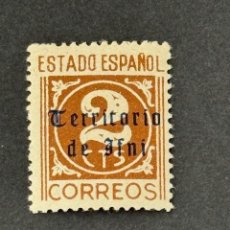 Sellos: IFNI, SELLOS DE ESPAÑA DE 1948, HABILITADOS, 1948-1949, EDIFIL 37, NUEVO CON FIJASELLOS