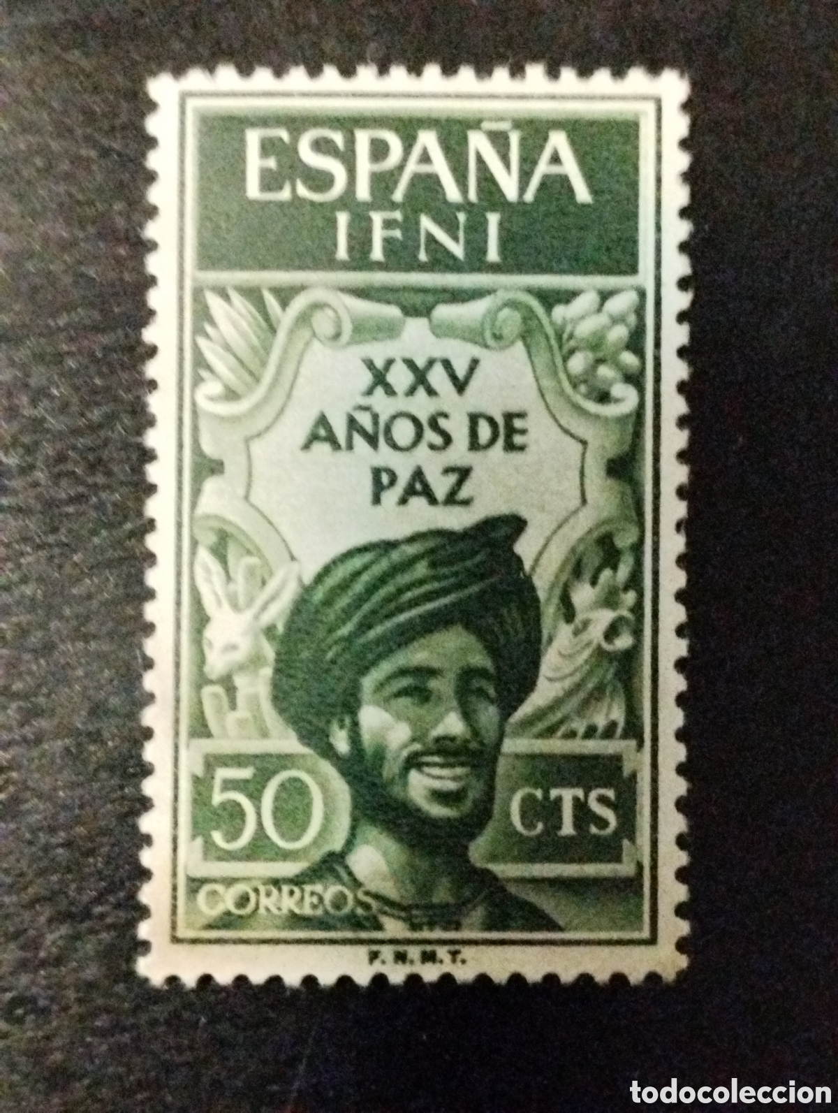 Sellos: IFNI. AÑO 1965. EDIFIL 209. XXV AÑOS DE PAZ. ES-IF 183