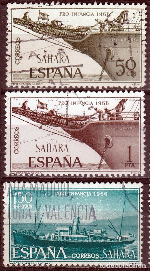 Selos: 1966 - ESPA&Ntilde;A - SAHARA - PRO INFANCIA - EDIFIL 249 A 251 - SERIE COMPLETA