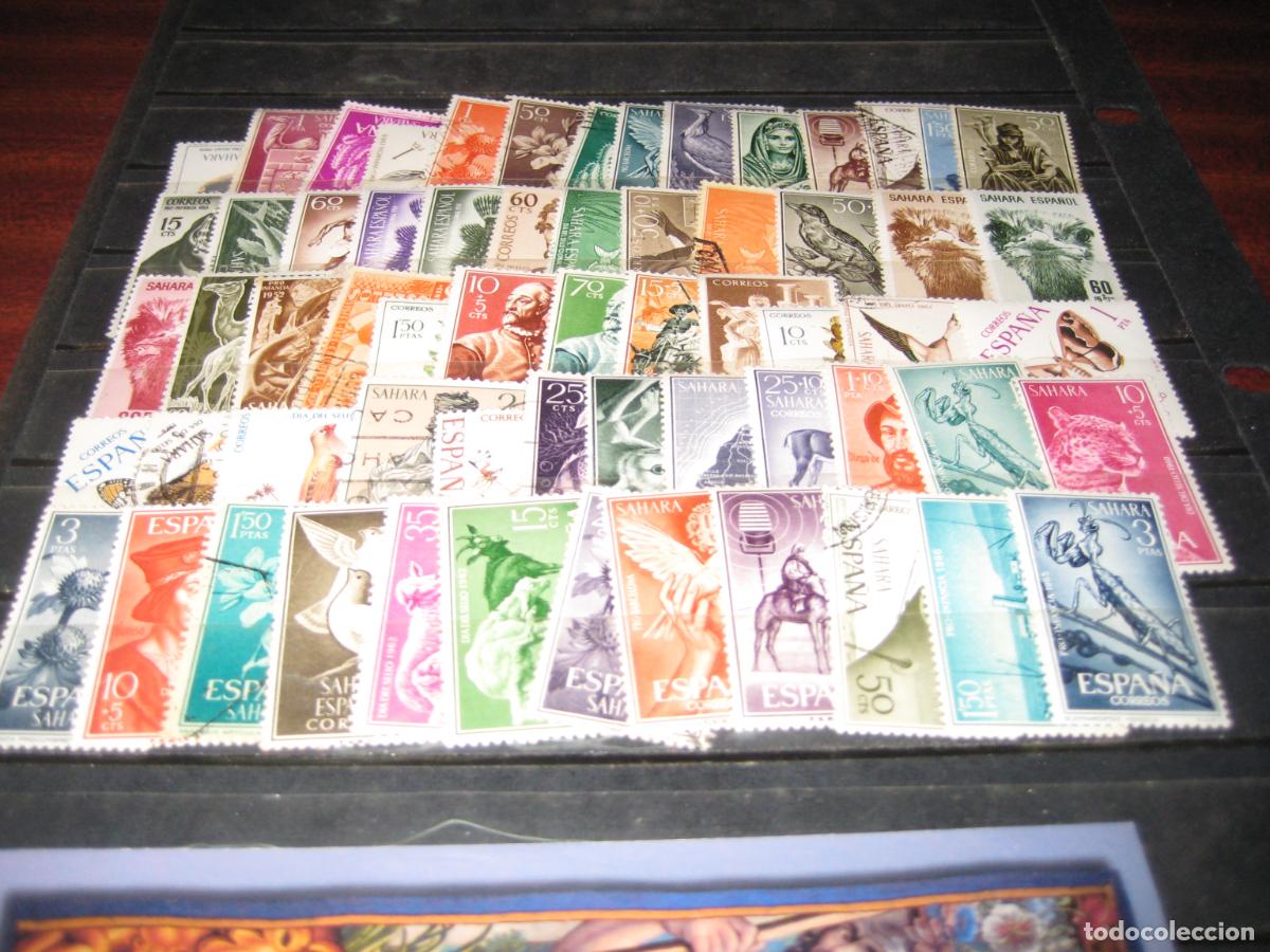 Francobolli: 62 sellos diferentes del Sahara. Ver descripci&oacute;n