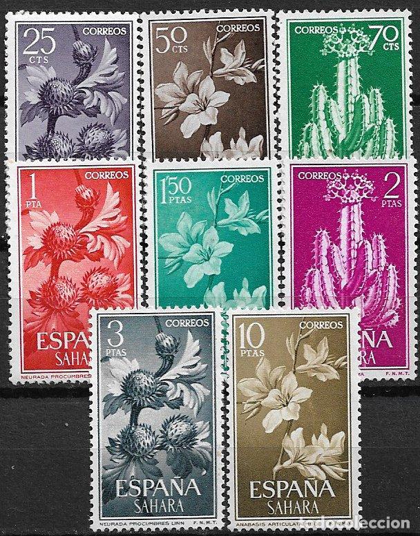 Timbres: Sahara 1962 Serie b&aacute;sica, EDIFIL n&ordm; 201 a 208 * *