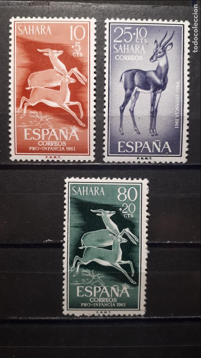 Sellos: S&Aacute;HARA. A&Ntilde;O 1961. **. EDIFIL 190/2