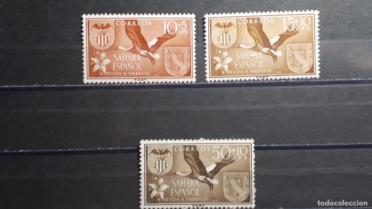 Sellos: S&Aacute;HARA. A&Ntilde;O 1958. *. EDIFIL 146/8