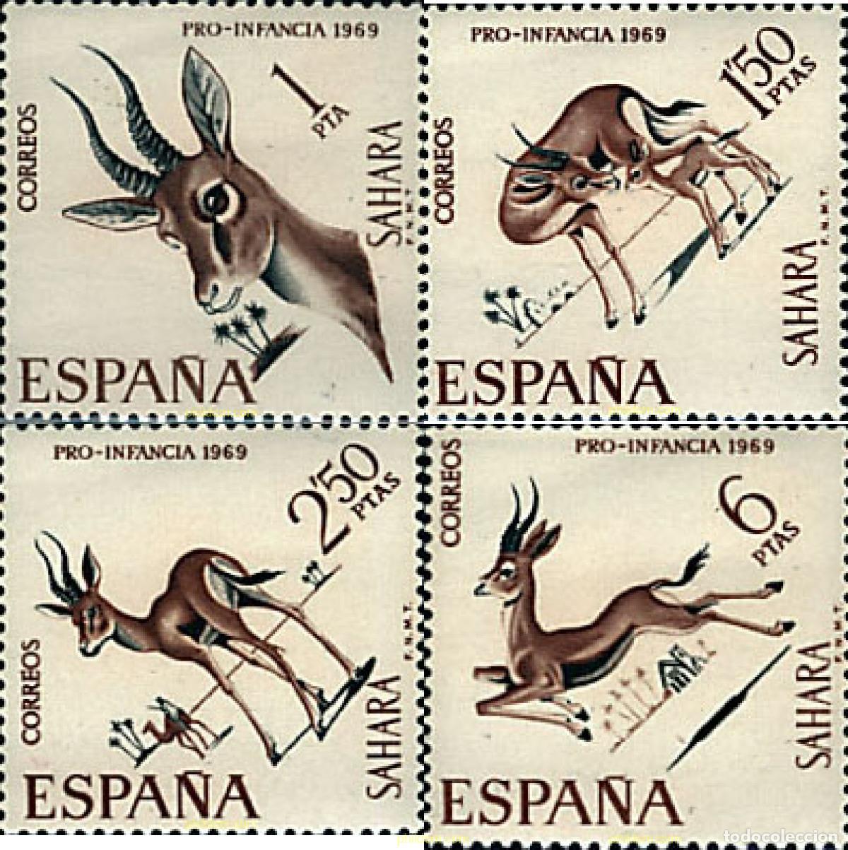 Briefmarken: 29686 MNH SAHARA ESPA&Ntilde;OL 1969 PRO INFANCIA