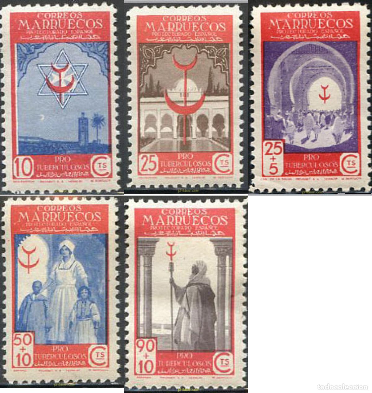Timbres: 215071 MNH MARRUECOS ESPAÑOL 1947 PRO TUBERCULOSOS