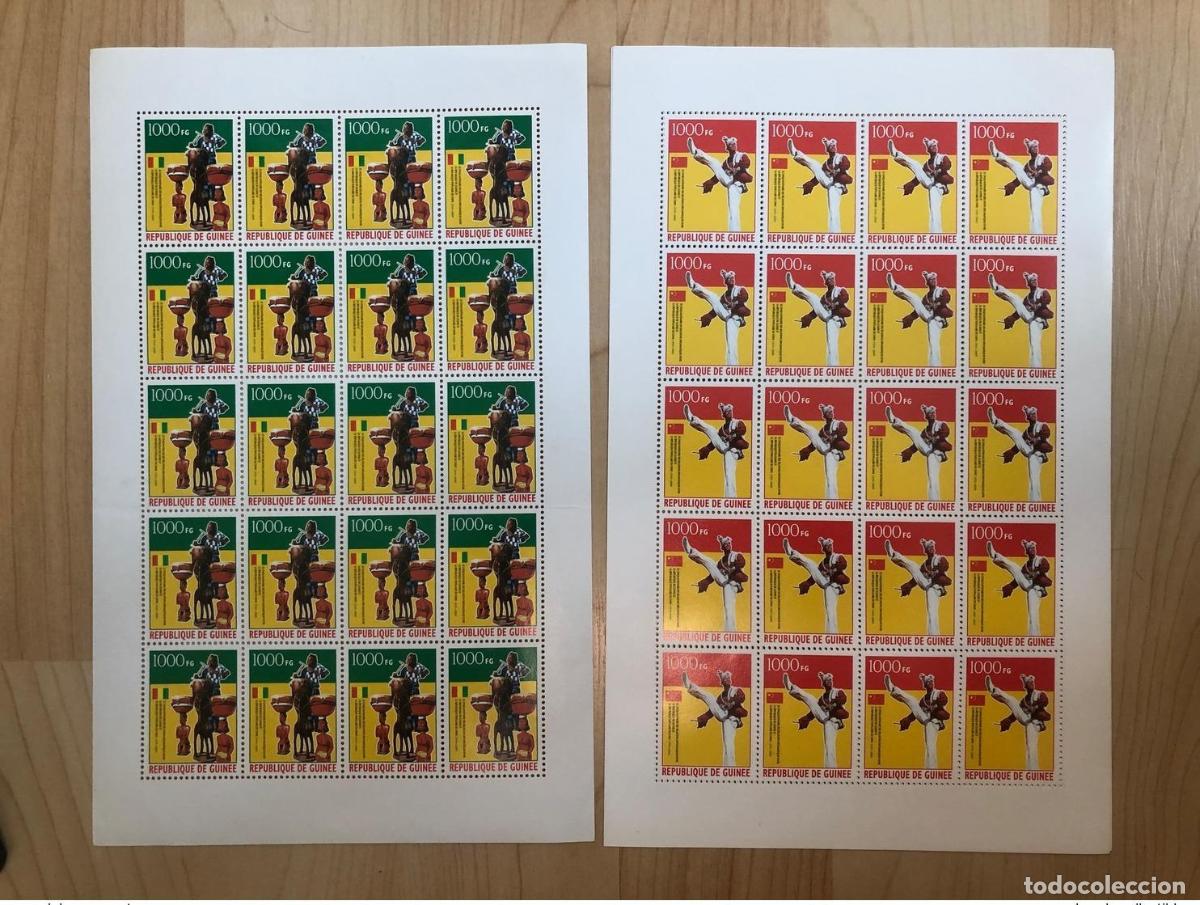 Sellos: Guinea 2009 Mi. A/B 7218 Sheets Bogen 50 a&ntilde;os de relaciones con China