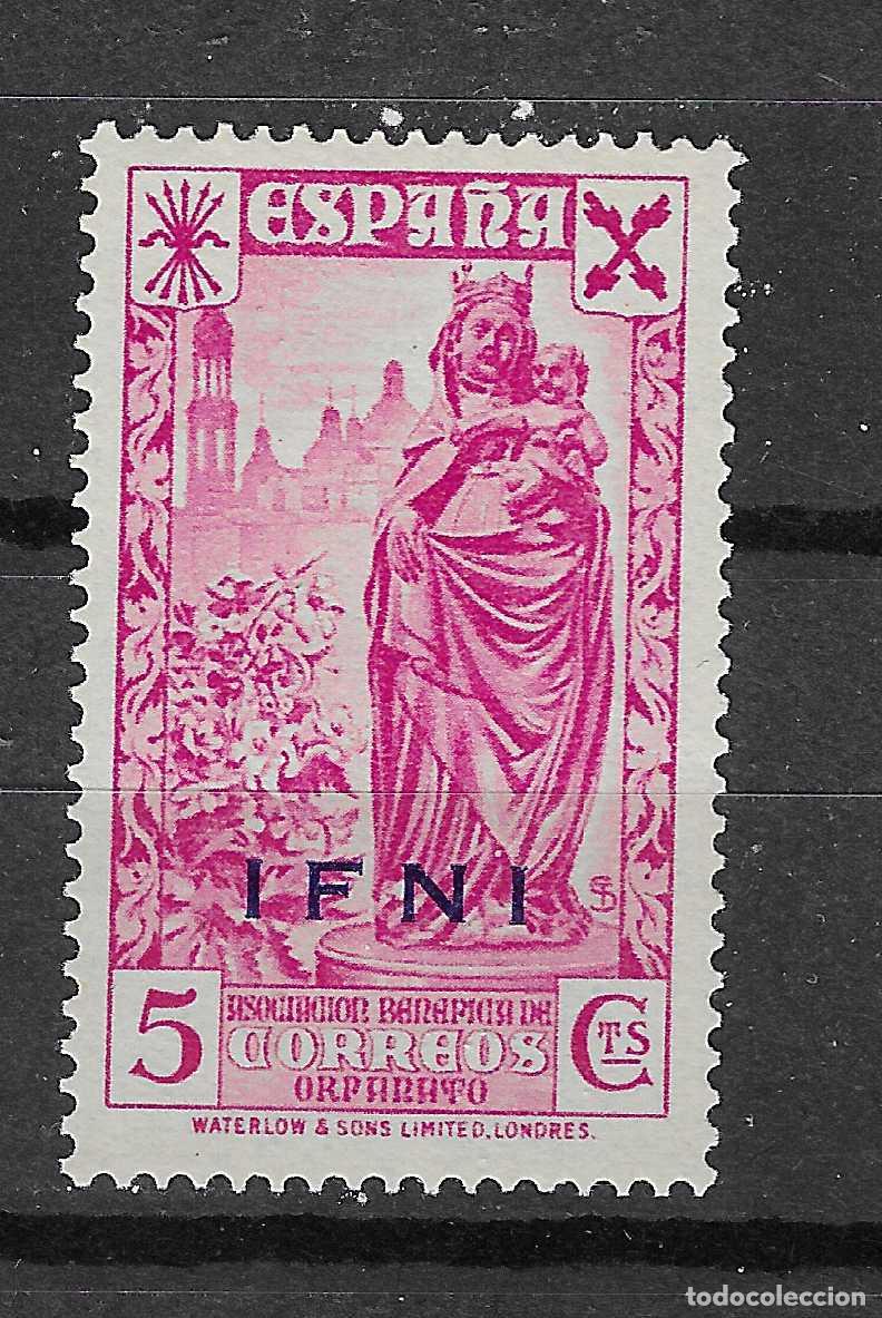 Francobolli: IFNI BENEFICENCIA 1943 EDIFIL 1** SIN FIJASELLOS VALOR CLAVE