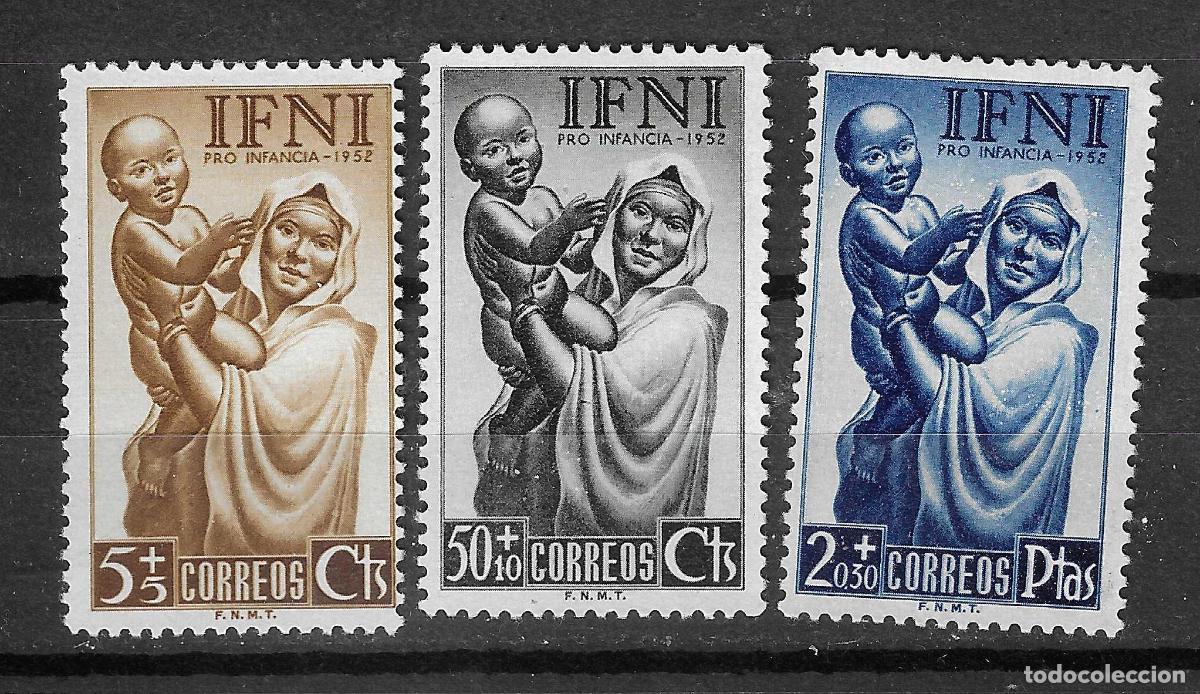 Stamps: IFNI 1952 EDIFIL 79/81*