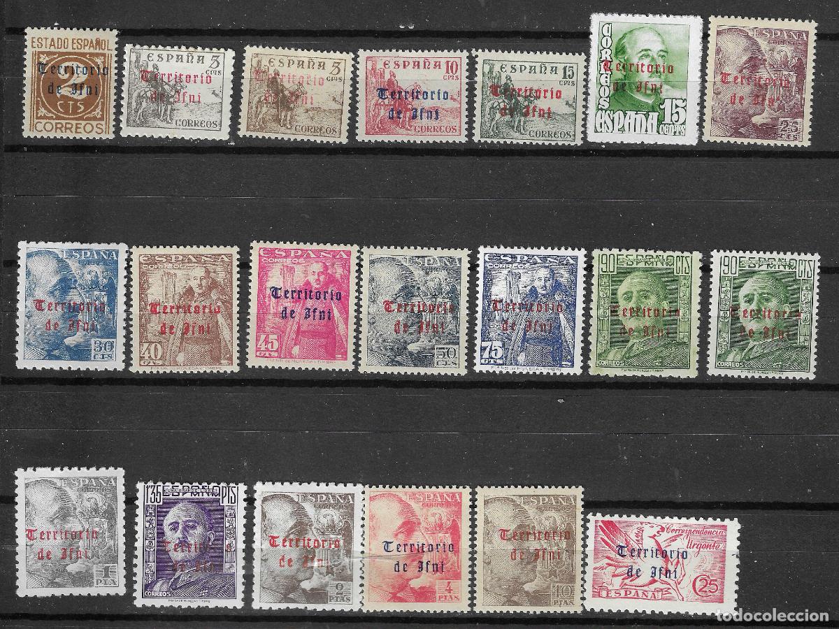 Stamps: IFNI 1948 EDIFIL 37/56** SIN FIJASELLOS BIEN CENTRADOS