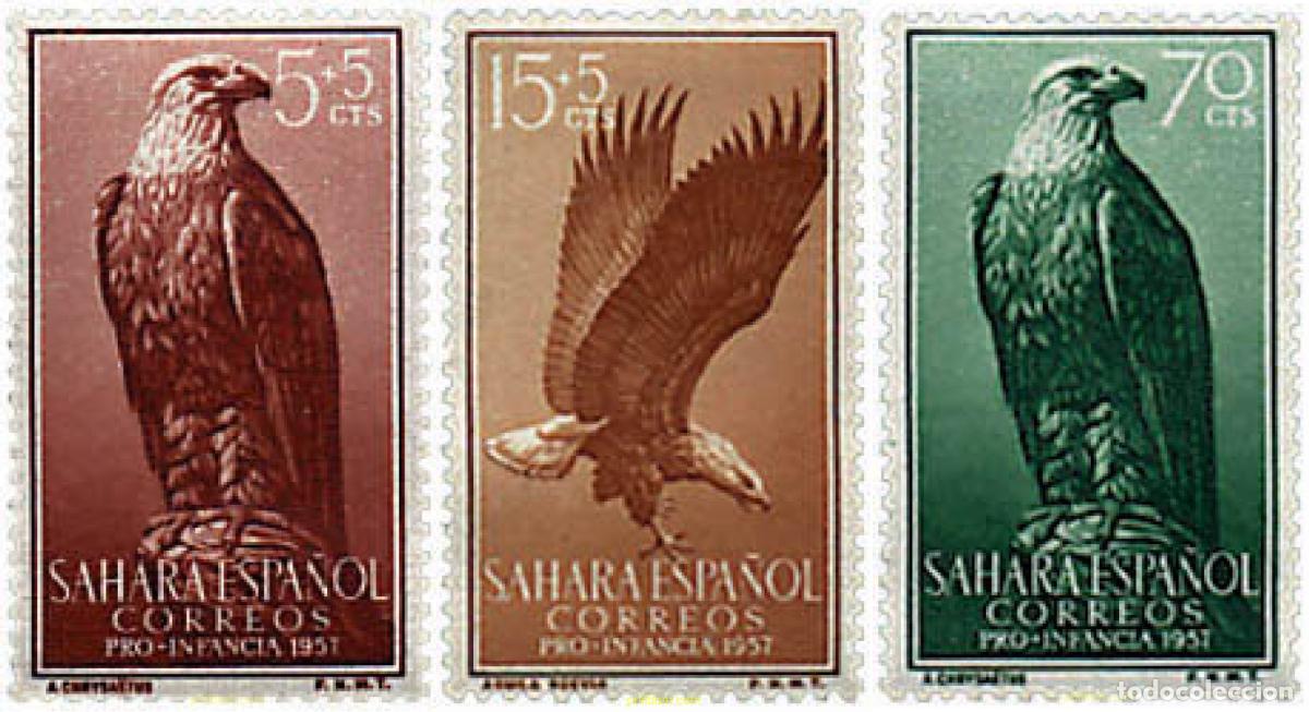 Sellos: 31794 MNH SAHARA ESPA&Ntilde;OL 1957 PRO INFANCIA INDIGENA