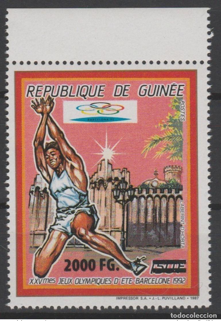 Sellos: Guinea 2009 Mi. 6719 sobrecargado Juegos Ol&iacute;mpicos de Barcelona 1992