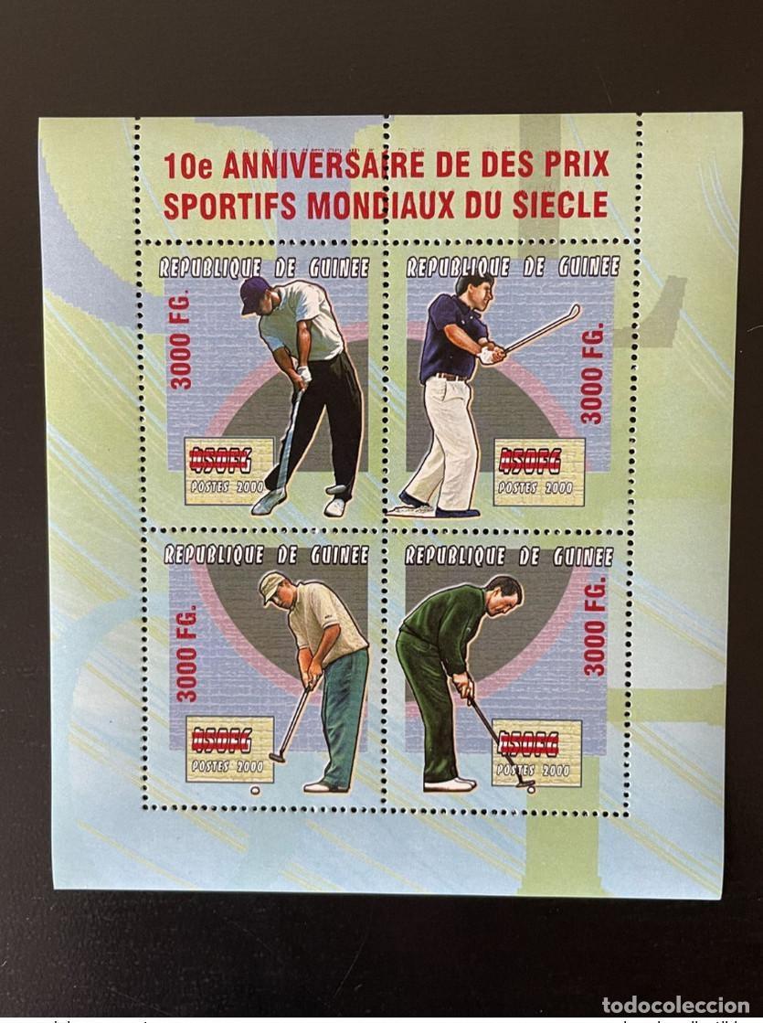 Sellos: Guinea 2009 Mi. 6735 - 6738 sobrecargado A&ntilde;o de los World Sports Awards Golf Sport