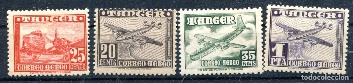 Sellos: Edifil 166 al 169 de T&aacute;nger. Nuevos sin fijasellos, goma anaranjada.