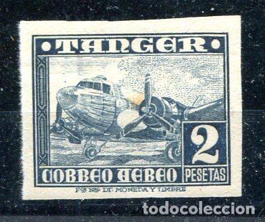 Sellos: Edifil 170 de T&aacute;nger. Nuevo sin fijasellos, sin dentar, un punto de &oacute;xido