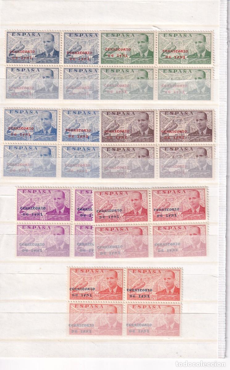 Sellos: SELLOS DEPENDENCIAS POSTALES IFNI a&ntilde;o 1941 EDIFIL 15H/15P** en NUEVO bloque de 4 v.c. 520 &euro;