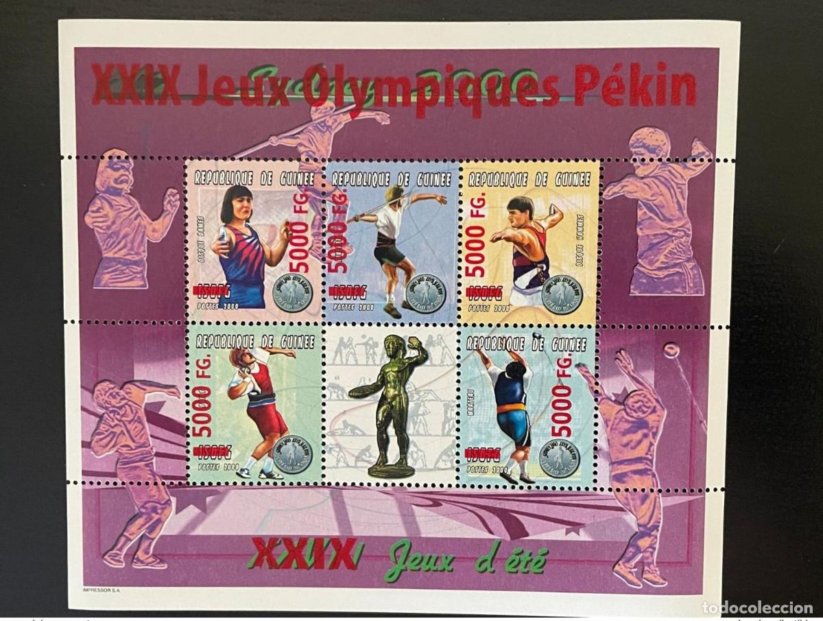 Sellos: Guinea 2008 Mi. 6260-6264 Sobrecargado Sydney 2000 Juegos Ol&iacute;mpicos de Pek&iacute;n