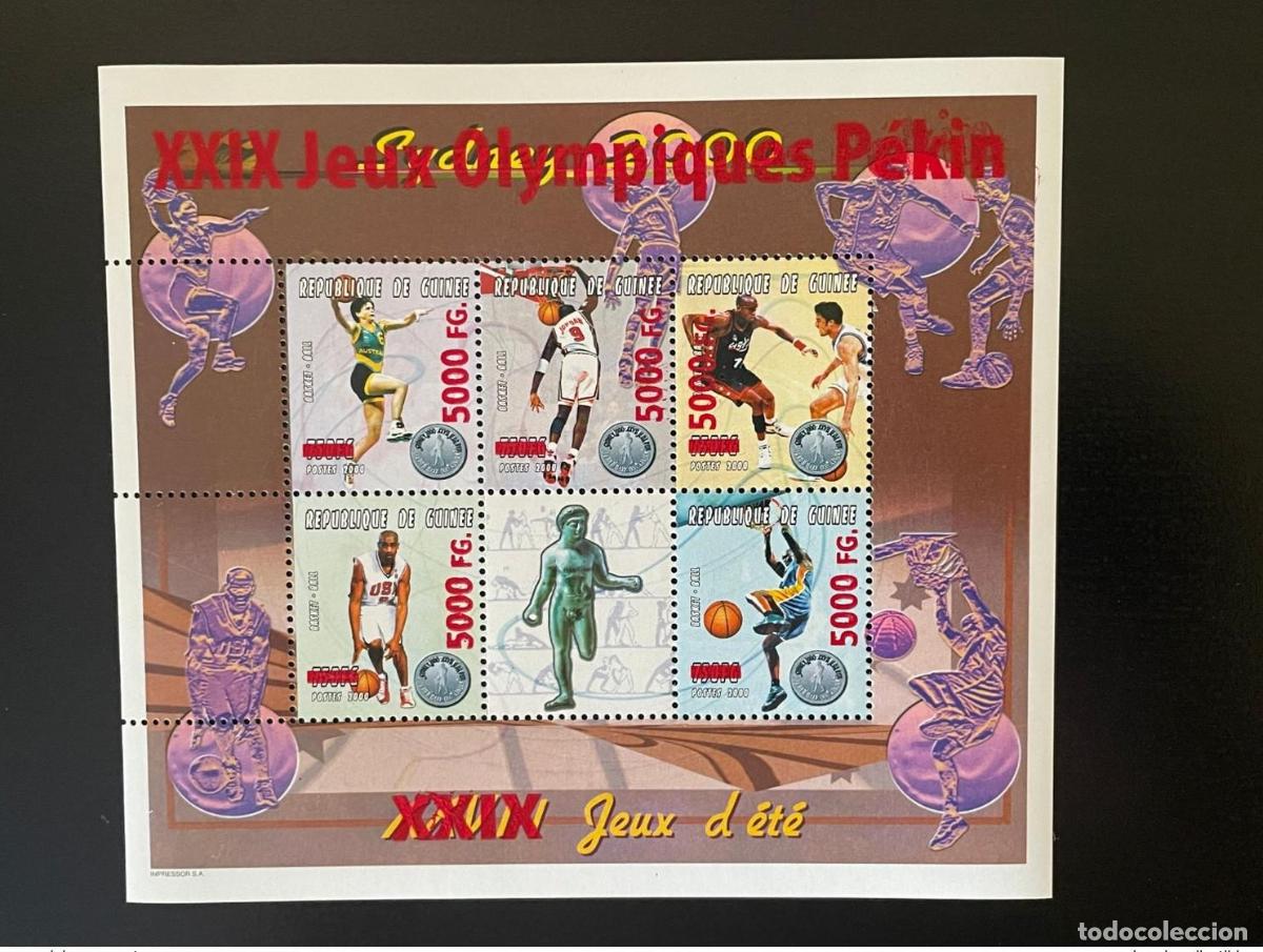 Sellos: Guinea 2008 Mi. 6290-6294 sobrecargado Juegos Ol&iacute;mpicos Sydney 2000 Beijing