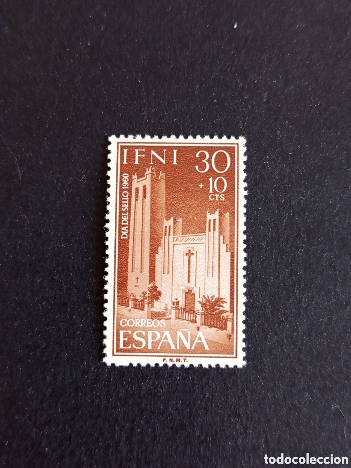 Sellos: Ifni, 1960. D&iacute;a del Sello. Iglesia. Edifil 170. Pedido m&iacute;nimo 3 &euro;. Ver fotos