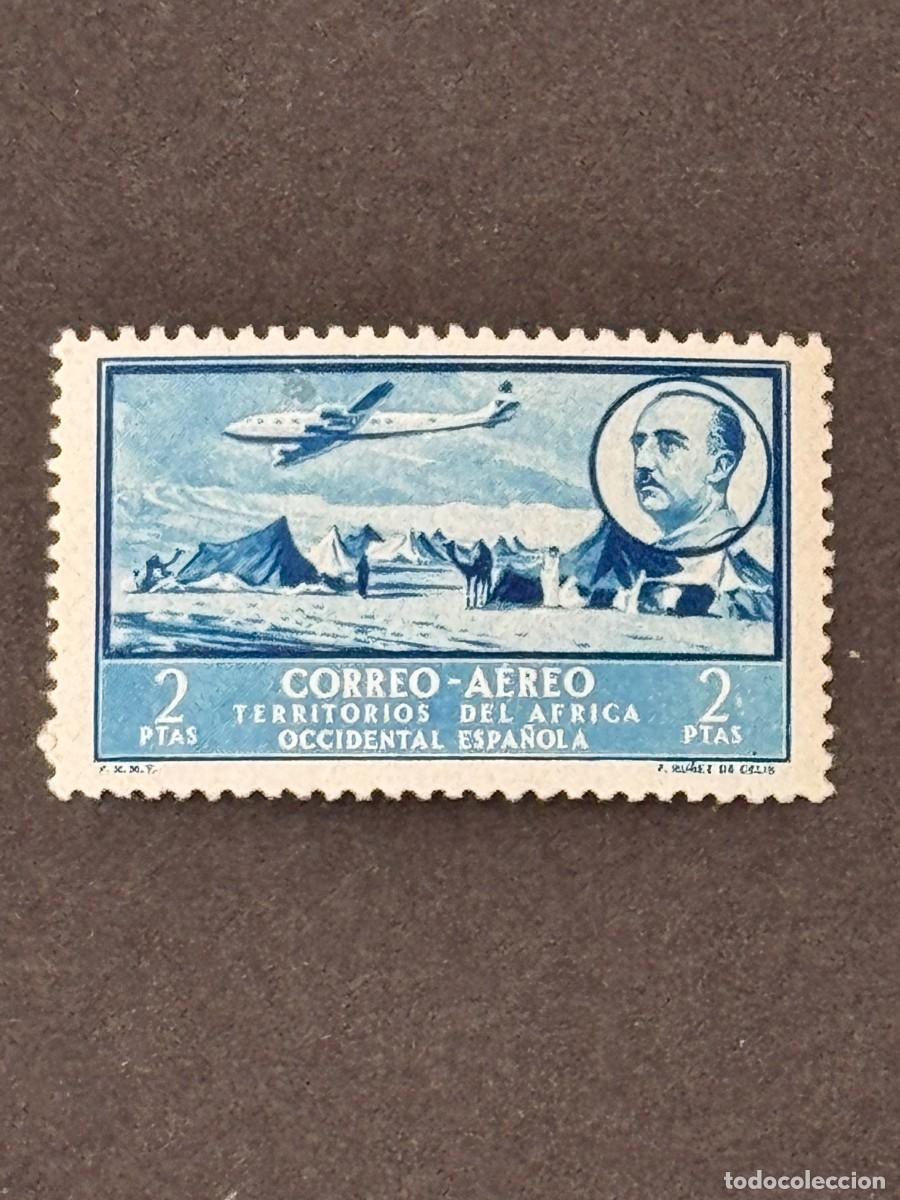 Sellos: &Aacute;frica Occidental, Paisajes y efigie del General Franco, 1951, Edifil 23, nuevo