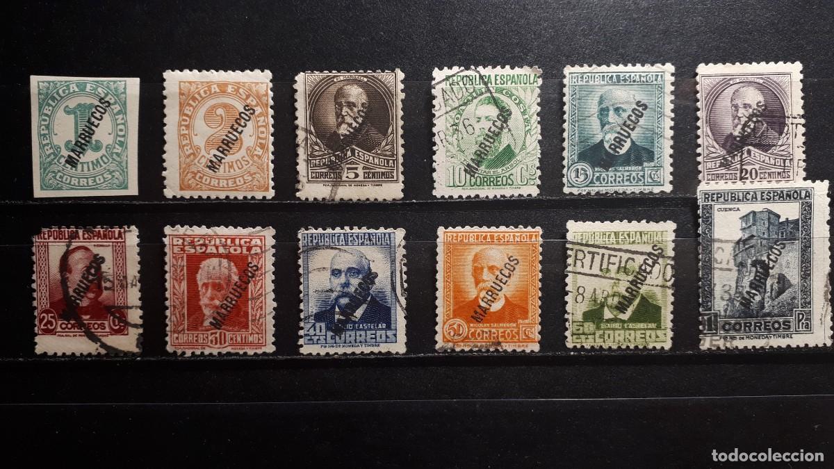 Sellos: T&Aacute;NGER . A&Ntilde;O 1933-8. &deg;. EDIFIL 70/71