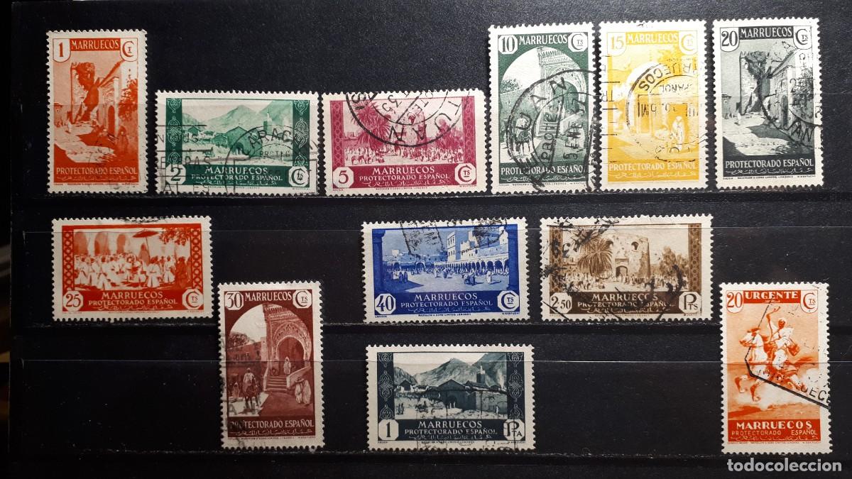 Sellos: MARRUECOS . A&Ntilde;O 1933-5. &deg;. EDIFIL 133/41, 143/4, 147
