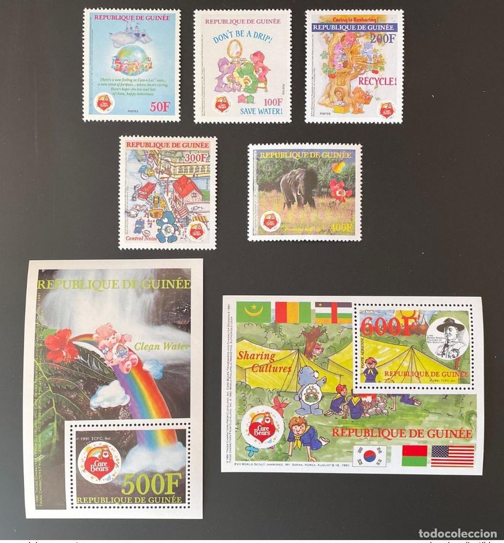 Sellos: Guinea 1991 Mi. 1359 1363A Bl. 408 409A Elephant Scouts Baden Powell Scouting
