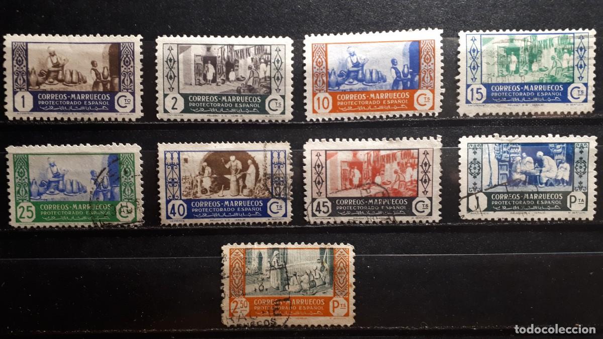 Sellos: MARRUECOS . A&Ntilde;O 1946. &deg;/*. EDIFIL 260/8. Falta 269.