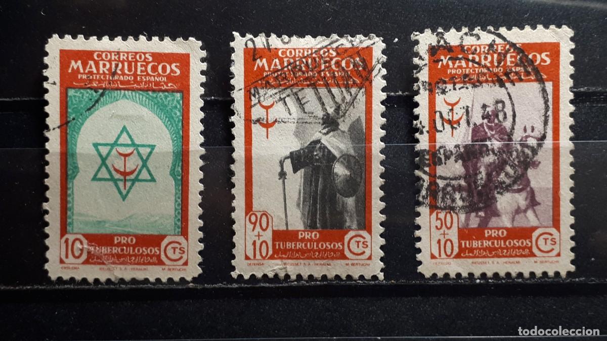 Sellos: MARRUECOS . A&Ntilde;O 1948. &deg;. EDIFIL 291/3