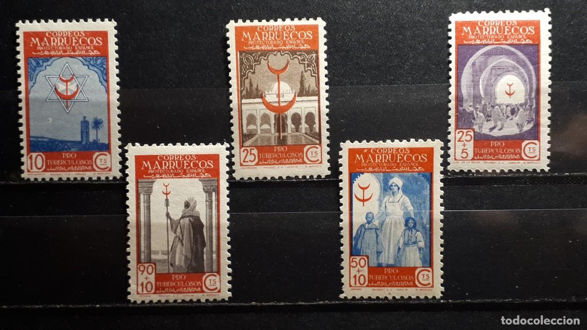 Sellos: MARRUECOS . A&Ntilde;O 1947. *. EDIFIL 275/9